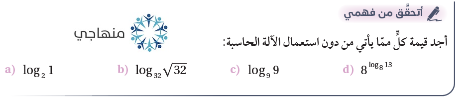 الاقترانات اللوغاريتمية الاقترانات اللوغاريتمية